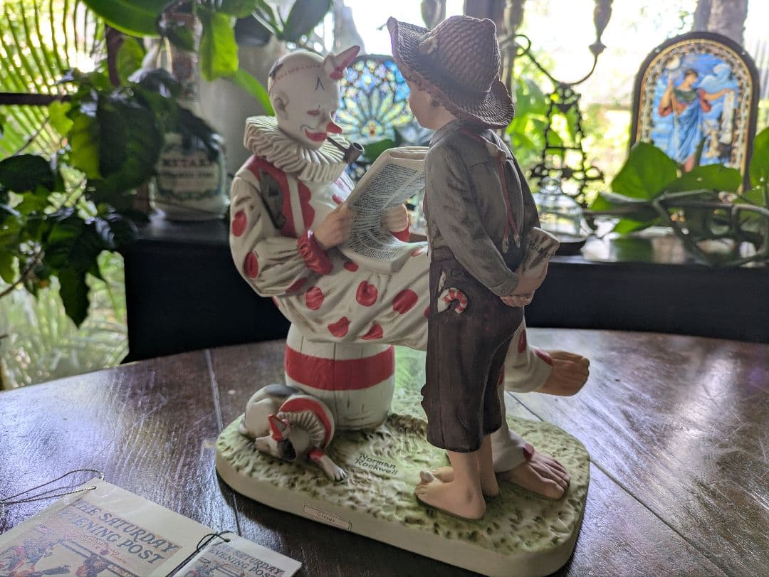 入手困難！1000体限定 サーカス ノーマンロックウェル イブニングポスト 箱付