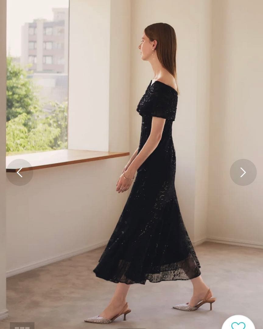 【美品】Leja 2wayレース花柄オフショルダードレス/オケージョンドレス