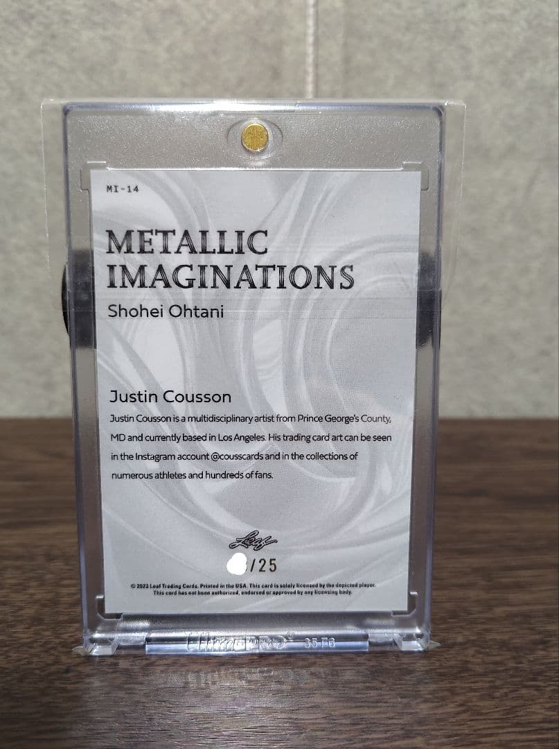 【25枚限定】大谷翔平　ドジャース　leaf　#MI-14