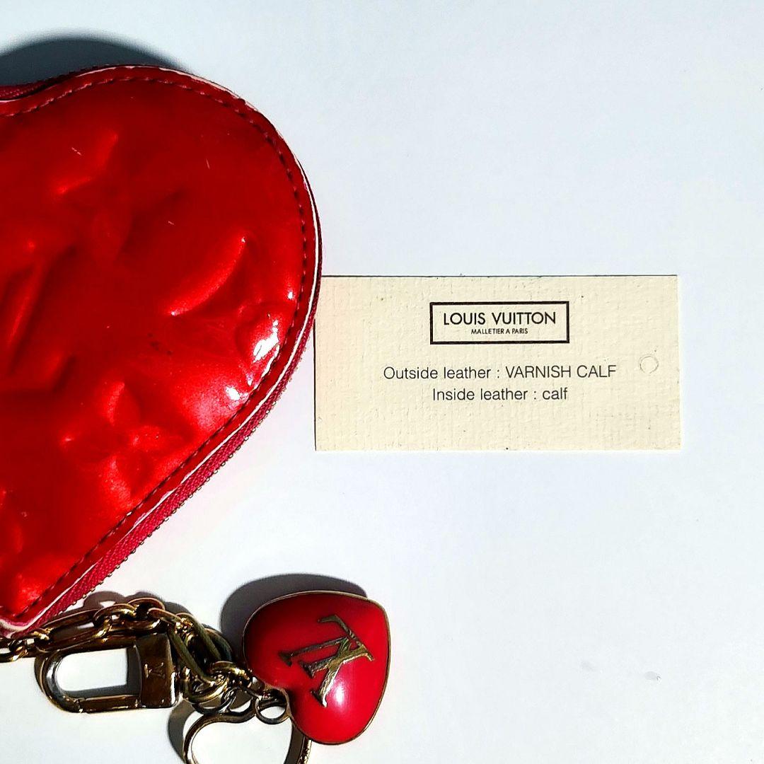 ルイヴィトン モノグラム ヴェルニ ポルトモネクール　ハート ケース