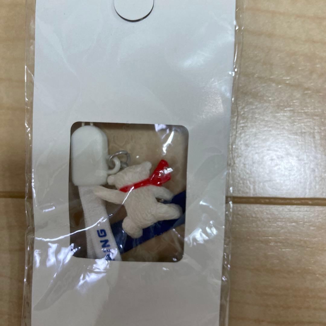 JR東日本　スノートレイン　携帯ストラップ　白クマ　レトロ