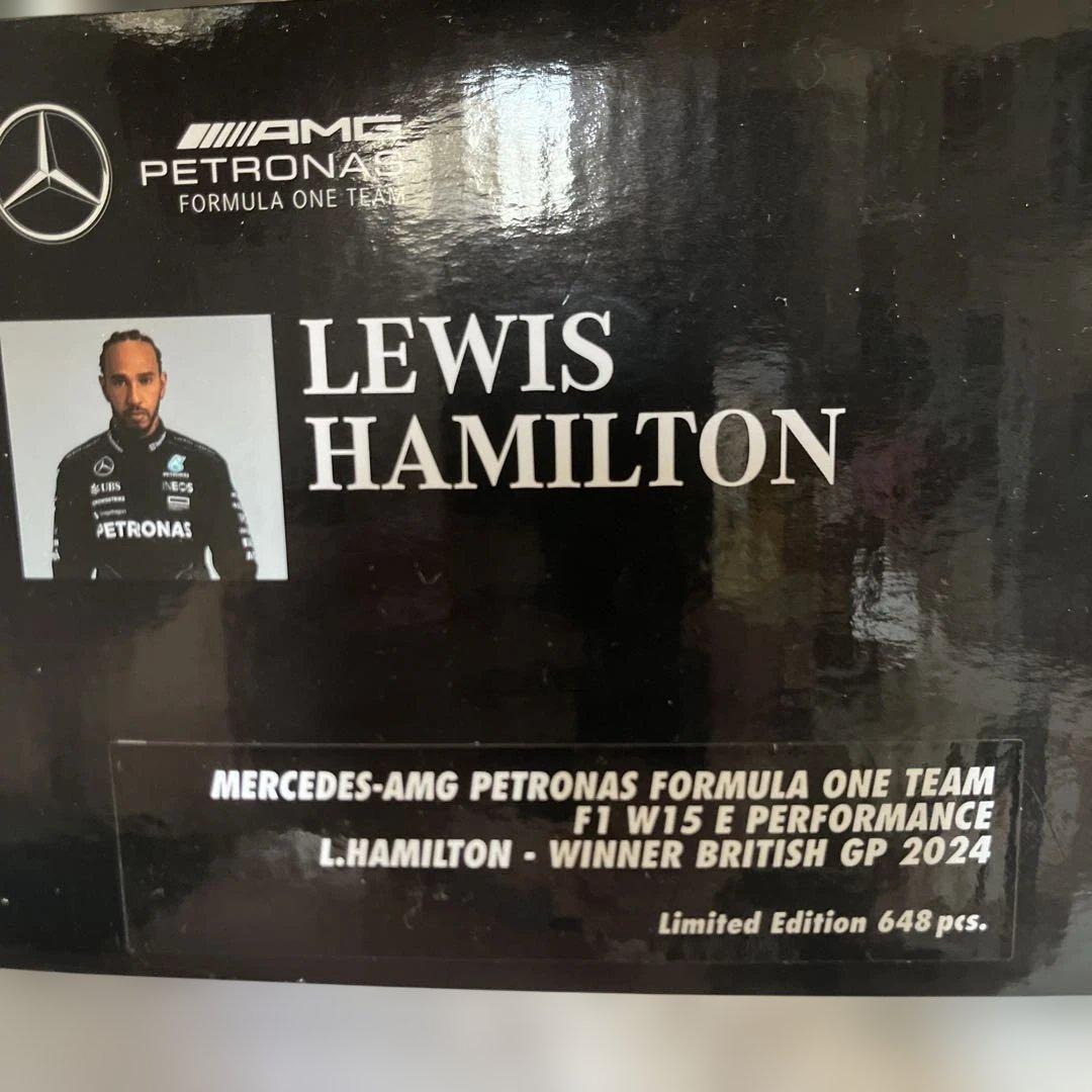 ミニチャンプス1/18メルセデスAMG F1 W15ルイス・ハミルトン2024年