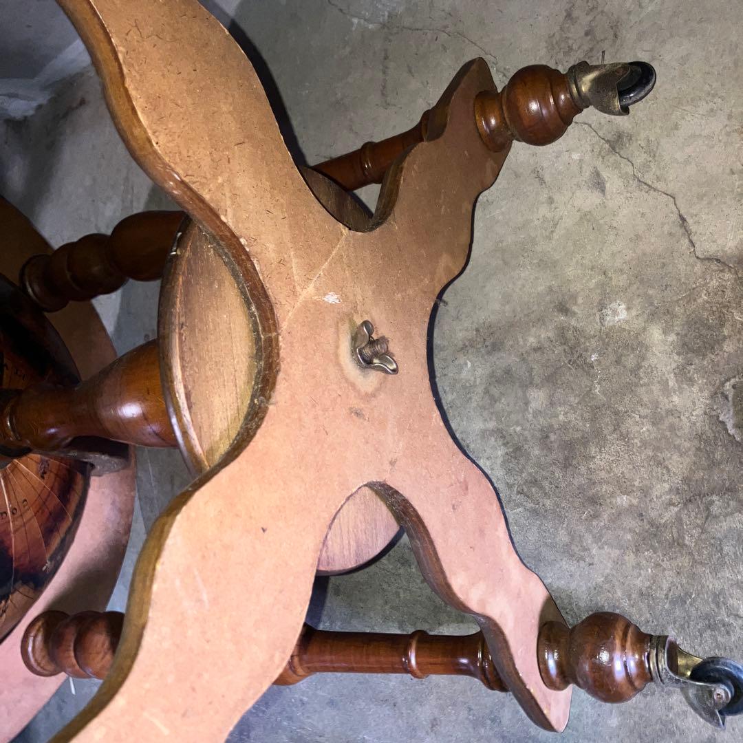 アンティーク イタリア製 地球儀 バーキャビネット ワイン セラー キャスター付