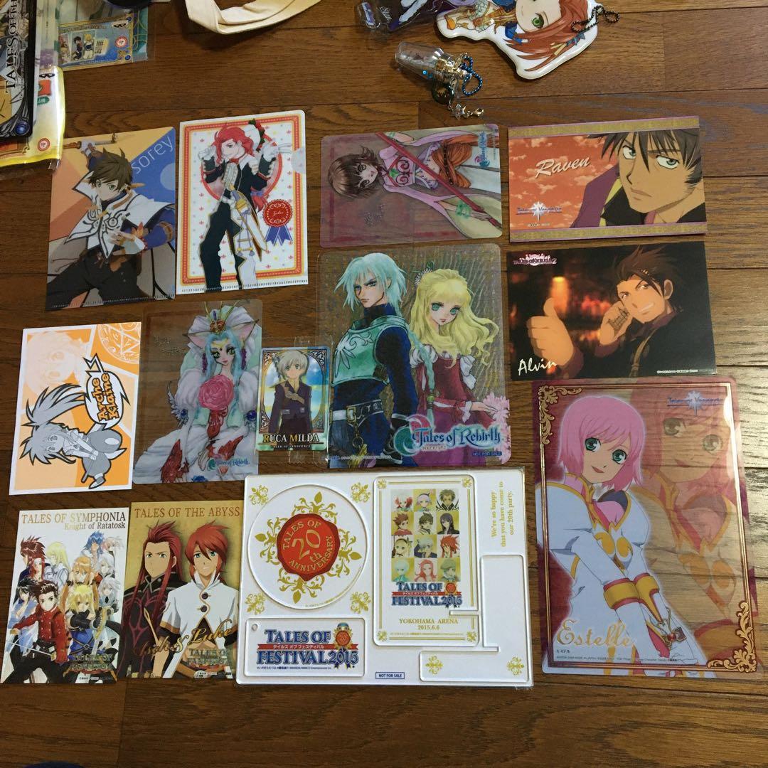 送料込み　テイルズ　うちわ　カード　缶バッジ　タオル　マスコット　グッズ　セット