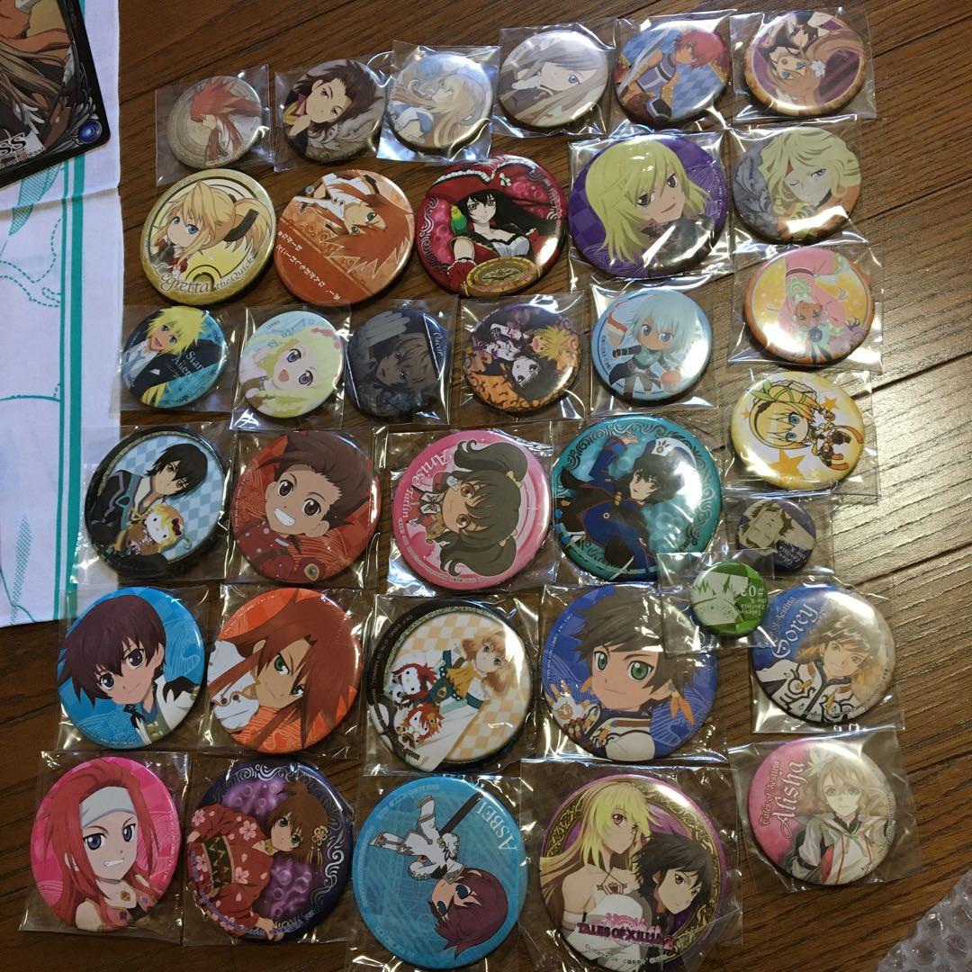 送料込み　テイルズ　うちわ　カード　缶バッジ　タオル　マスコット　グッズ　セット