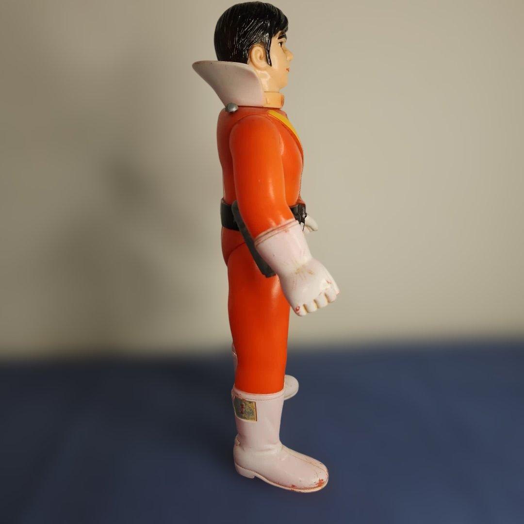 アカレンジャー　面取れ　ソフビ　面　武器　マントなし　レア　約22センチ