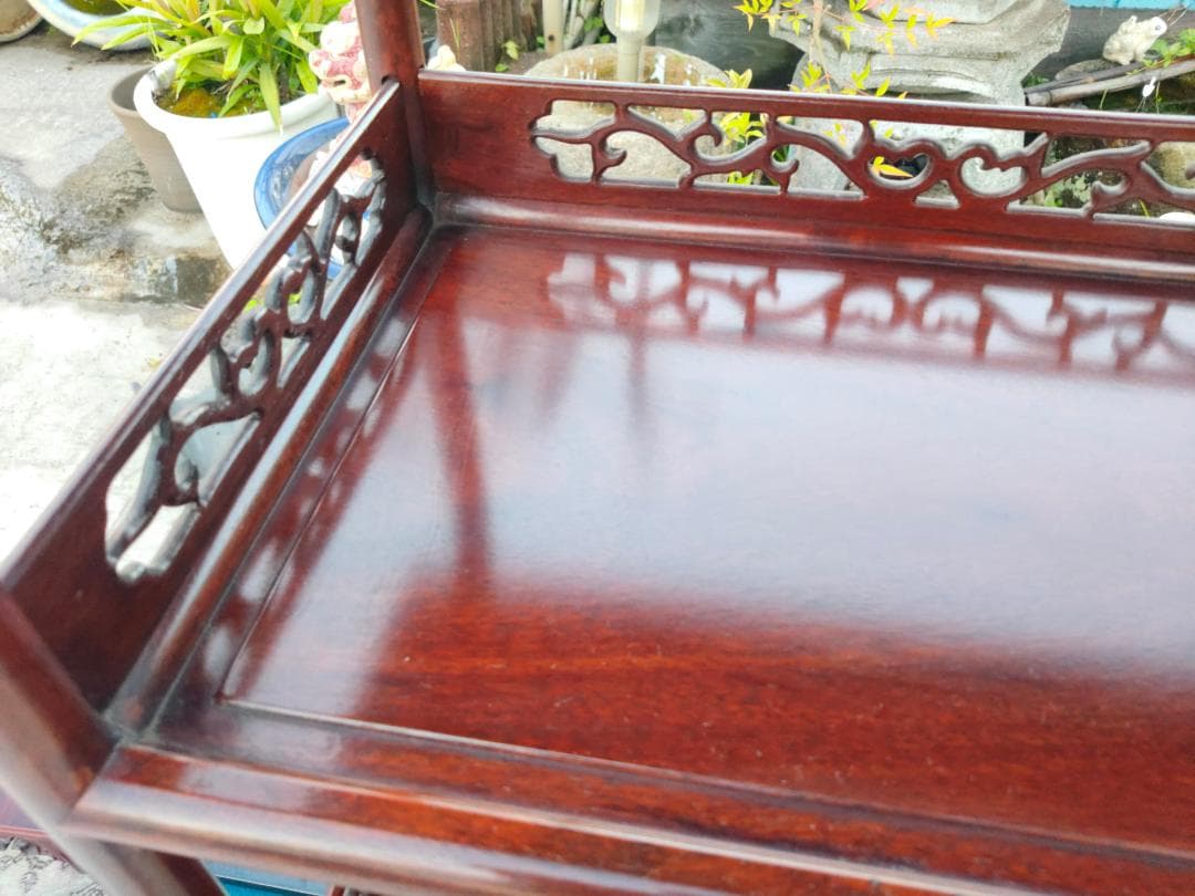 Japanese Modern Furniture☆茶箪笥☆飾り棚☆透かし彫り