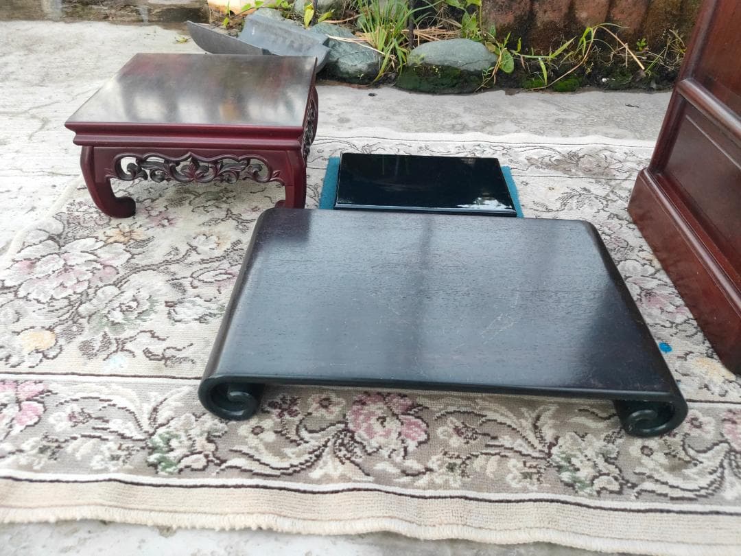 Japanese Modern Furniture☆茶箪笥☆飾り棚☆透かし彫り