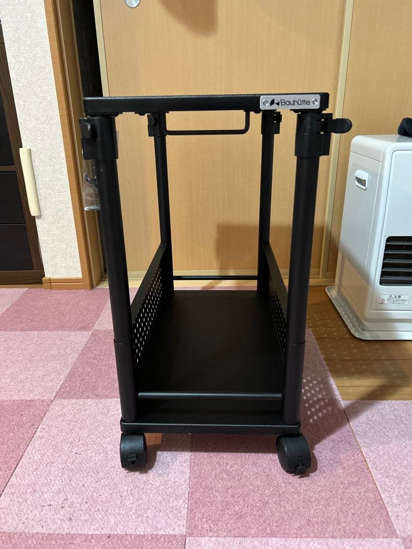 Bauhutte キャスター付きパソコンスタンド ブラック