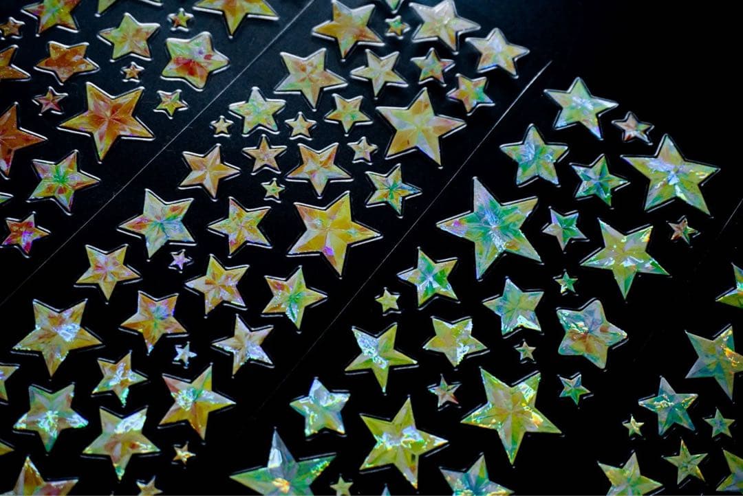 海外マスキングテープ巻売り 星屑漫遊・イエロー 装飾マスキングテープ人物マステ