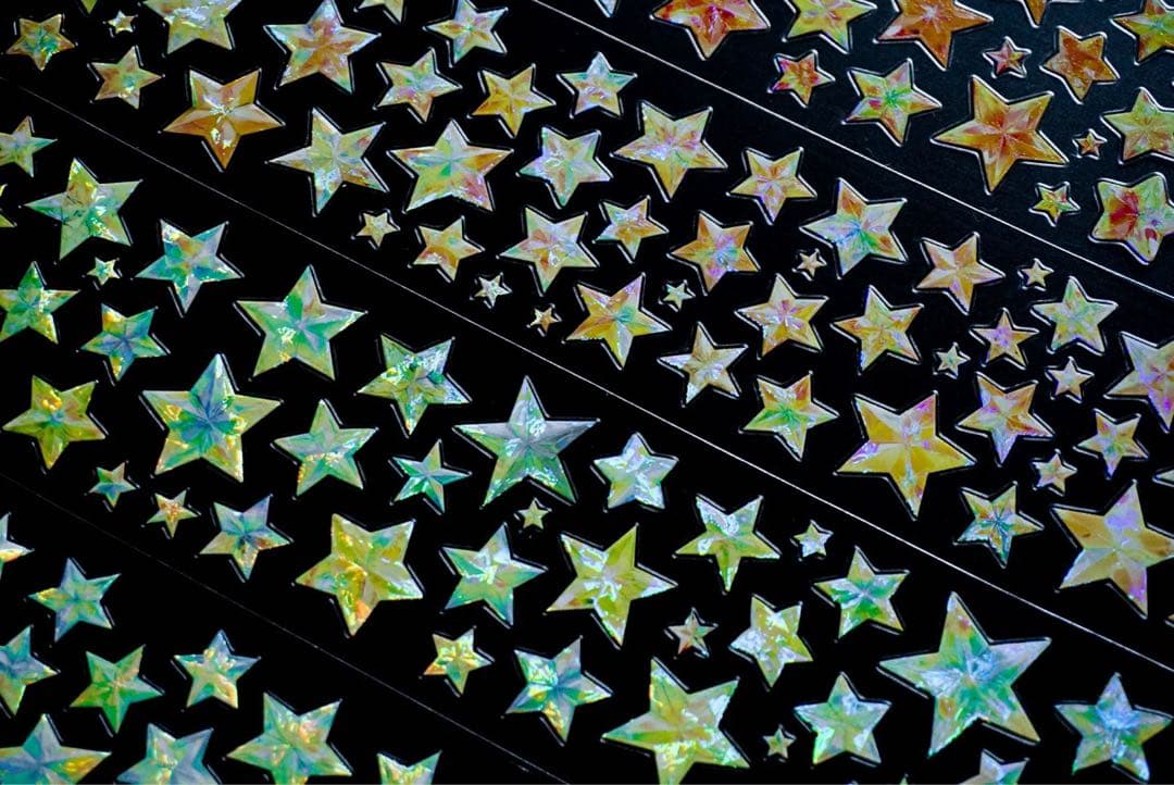 海外マスキングテープ巻売り 星屑漫遊・イエロー 装飾マスキングテープ人物マステ