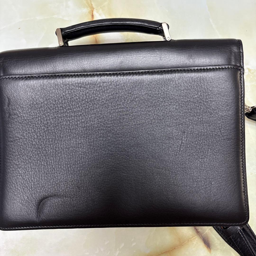 DAYS 黒 レザービジネスバッグ　未使用シワあり