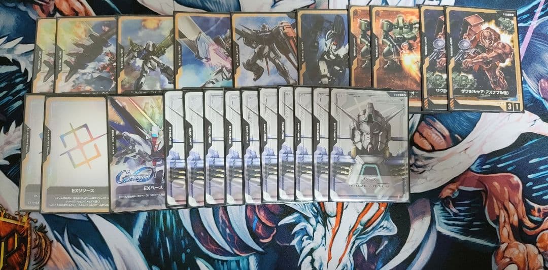 ガンダムカードゲーム 青緑、赤白、緑白、青白デッキパーツ まとめ売り