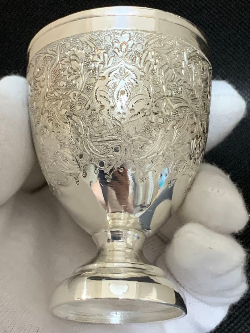 帝政ロシア 銀製 ショットグラス 84刻印 純度87.5% 75.3g