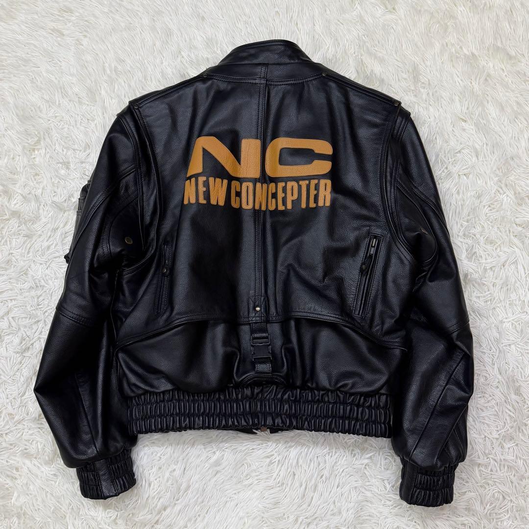 858　KADOYA NEW CONCEPTER ライダースジャケット　M　黒