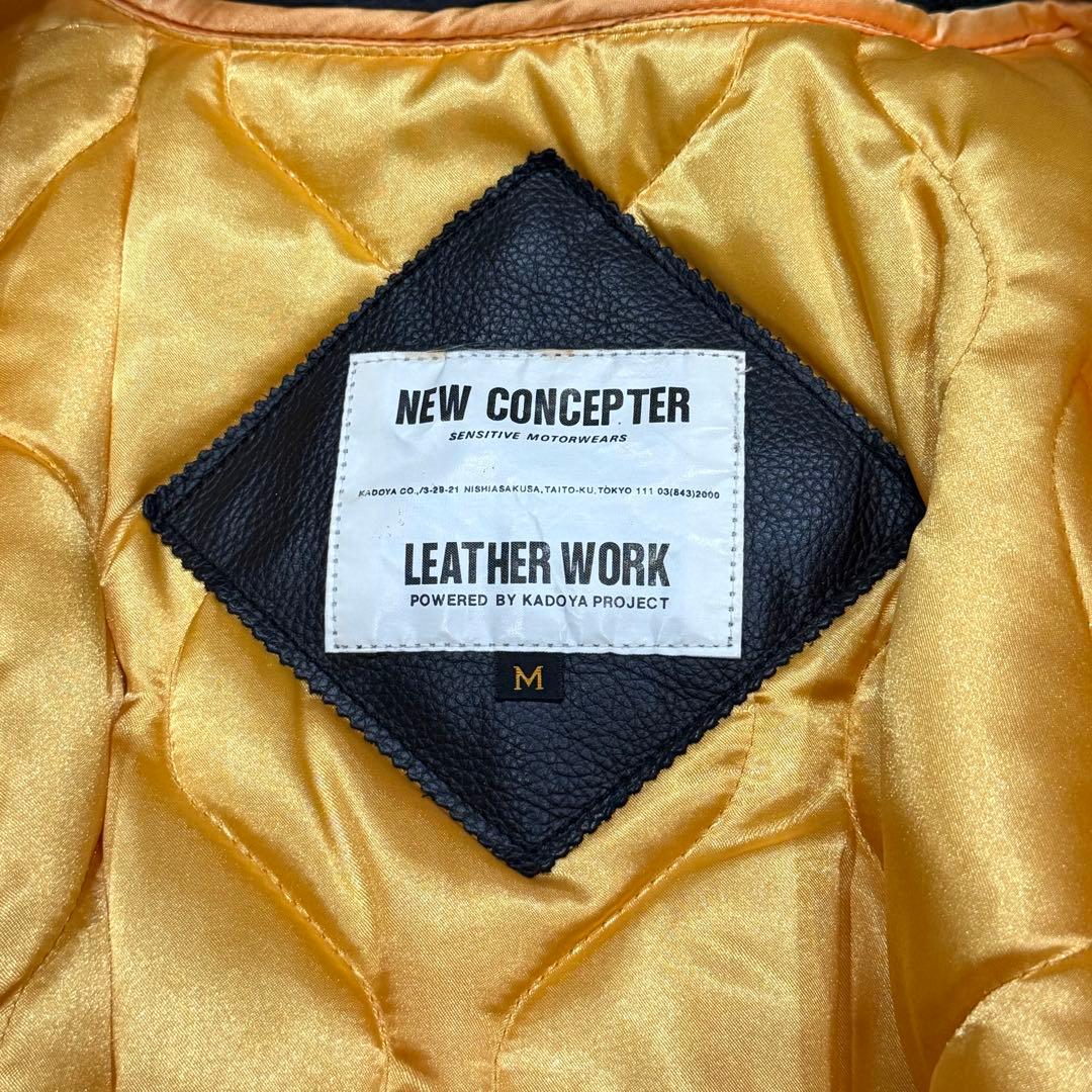 858　KADOYA NEW CONCEPTER ライダースジャケット　M　黒