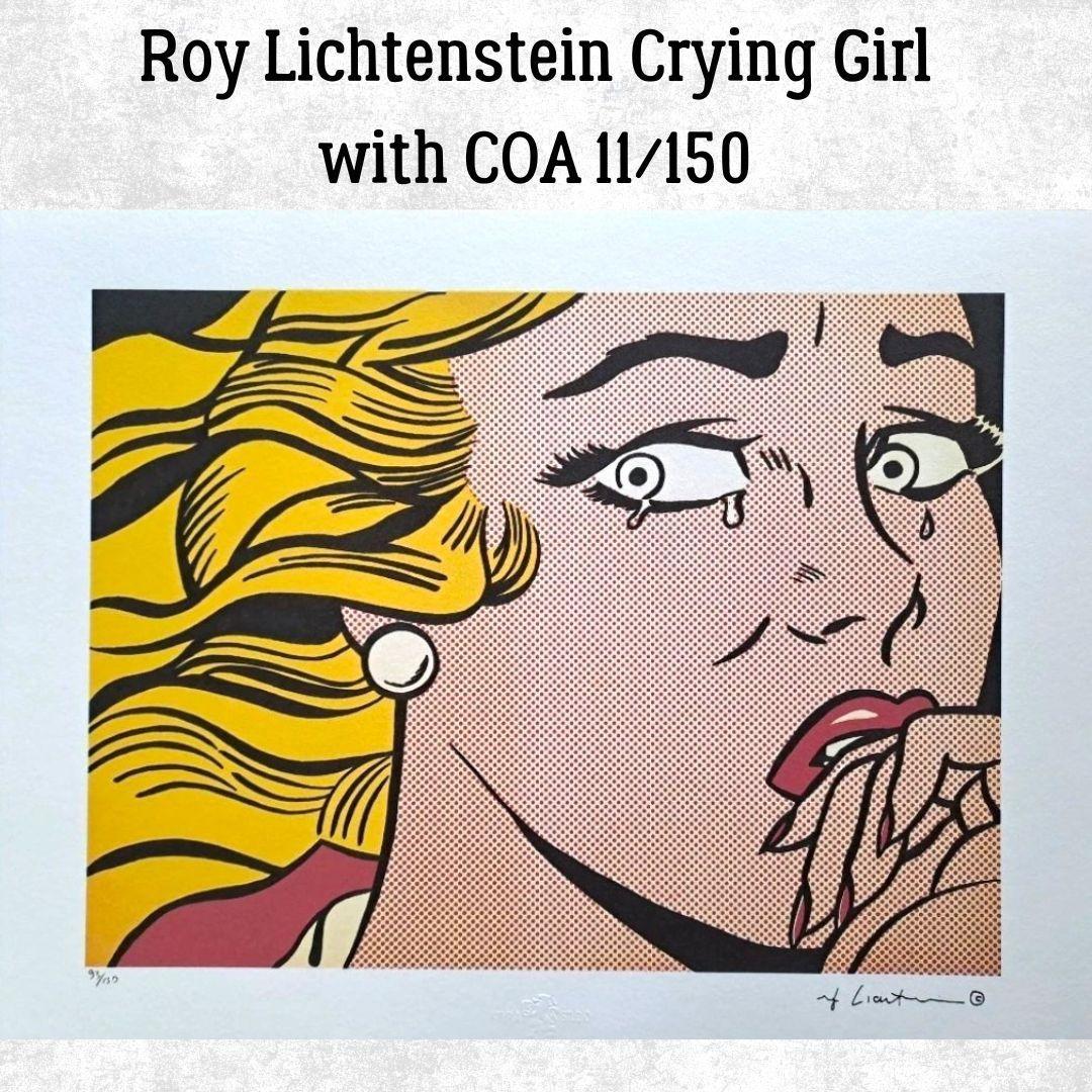 ロイ・リキテンスタイン Crying Girl オフセット複製　COA限定150