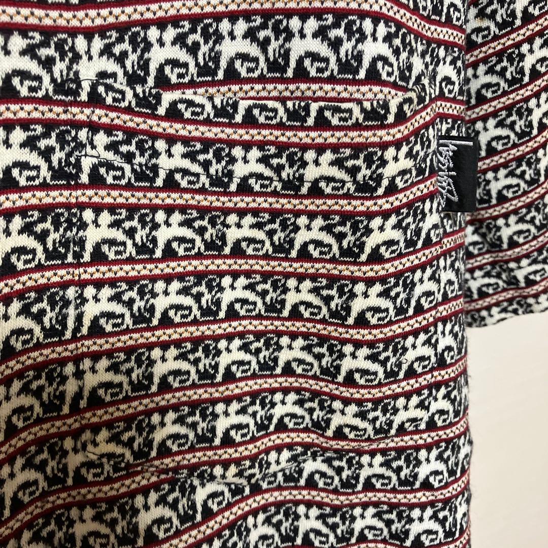 USA製 OLDステューシー Stussy 80's 総柄 ポケットTシャツ M
