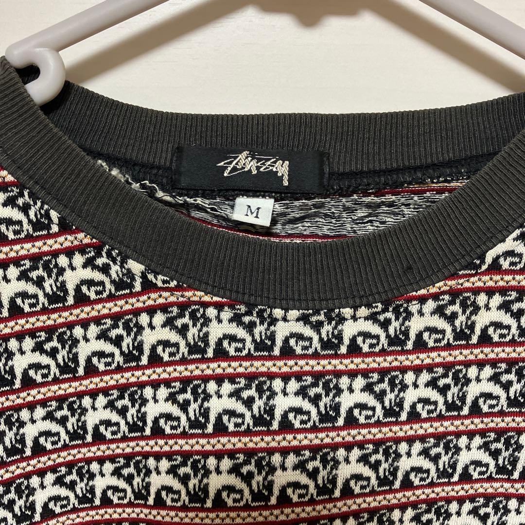 USA製 OLDステューシー Stussy 80's 総柄 ポケットTシャツ M