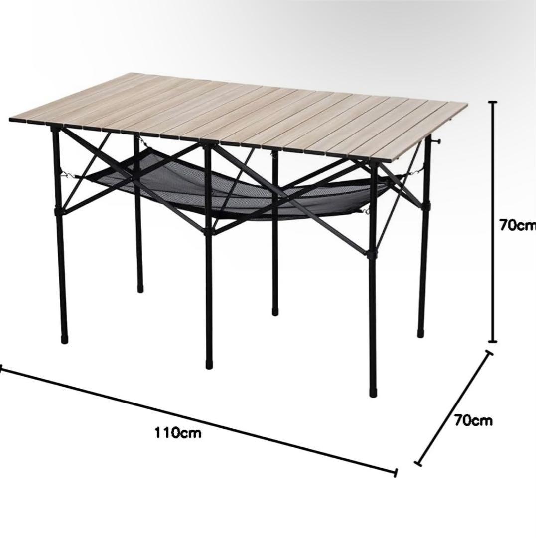 ２つ　軽量コンパクトアウトドアテーブル 110cm