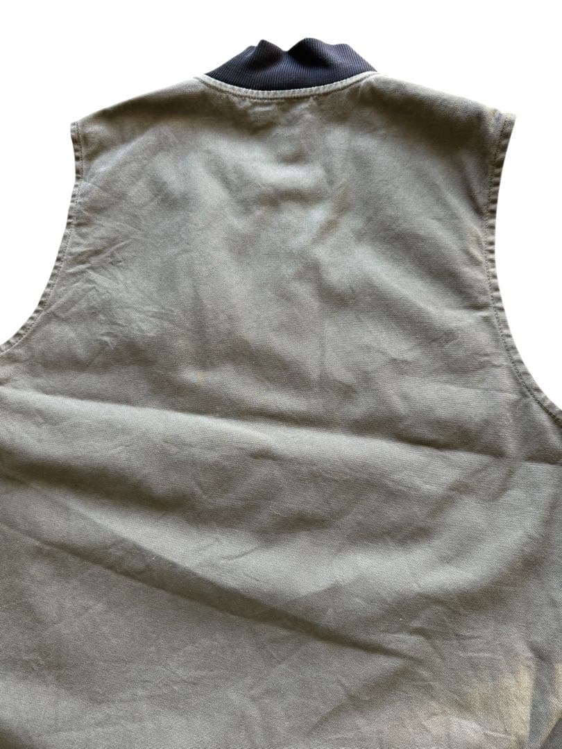 カーハート Carhartt ダックベスト！オリーブグリーン 2XL