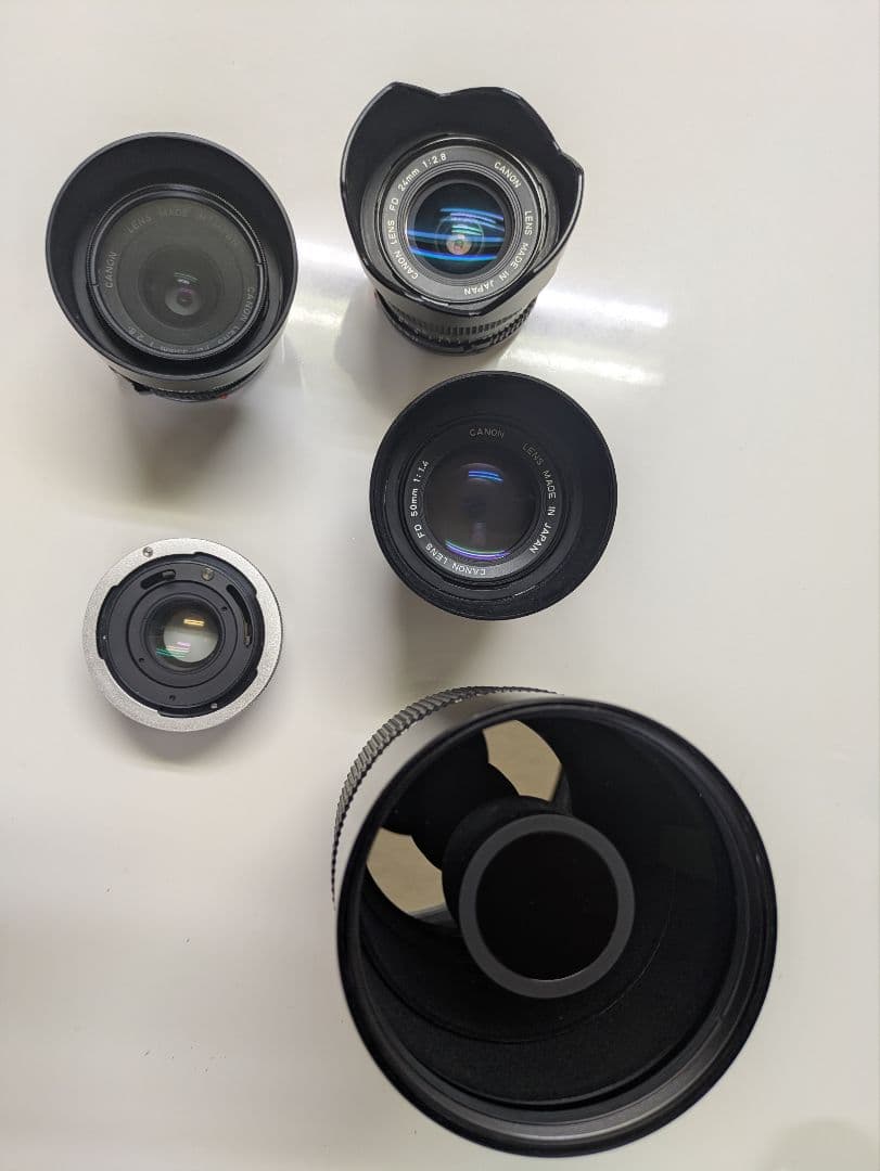 Canon 一眼レフカメラA-1 フィルムカメラとレンズ5本セット