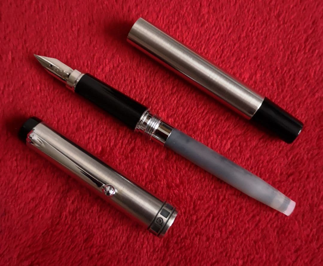 万年筆 PLATINUM 18KWG 中字 18金 ホワイトゴールド