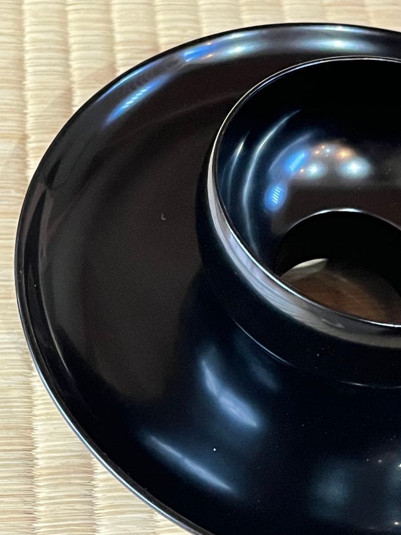 本銀フクリン付　油滴天目茶碗　天目台