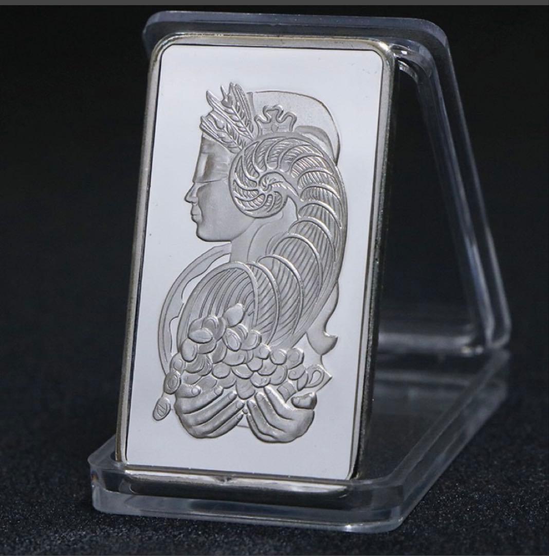 極美品 【限定品】スイス連邦記念硬貨 四角形バー 大型銀貨 1オンス