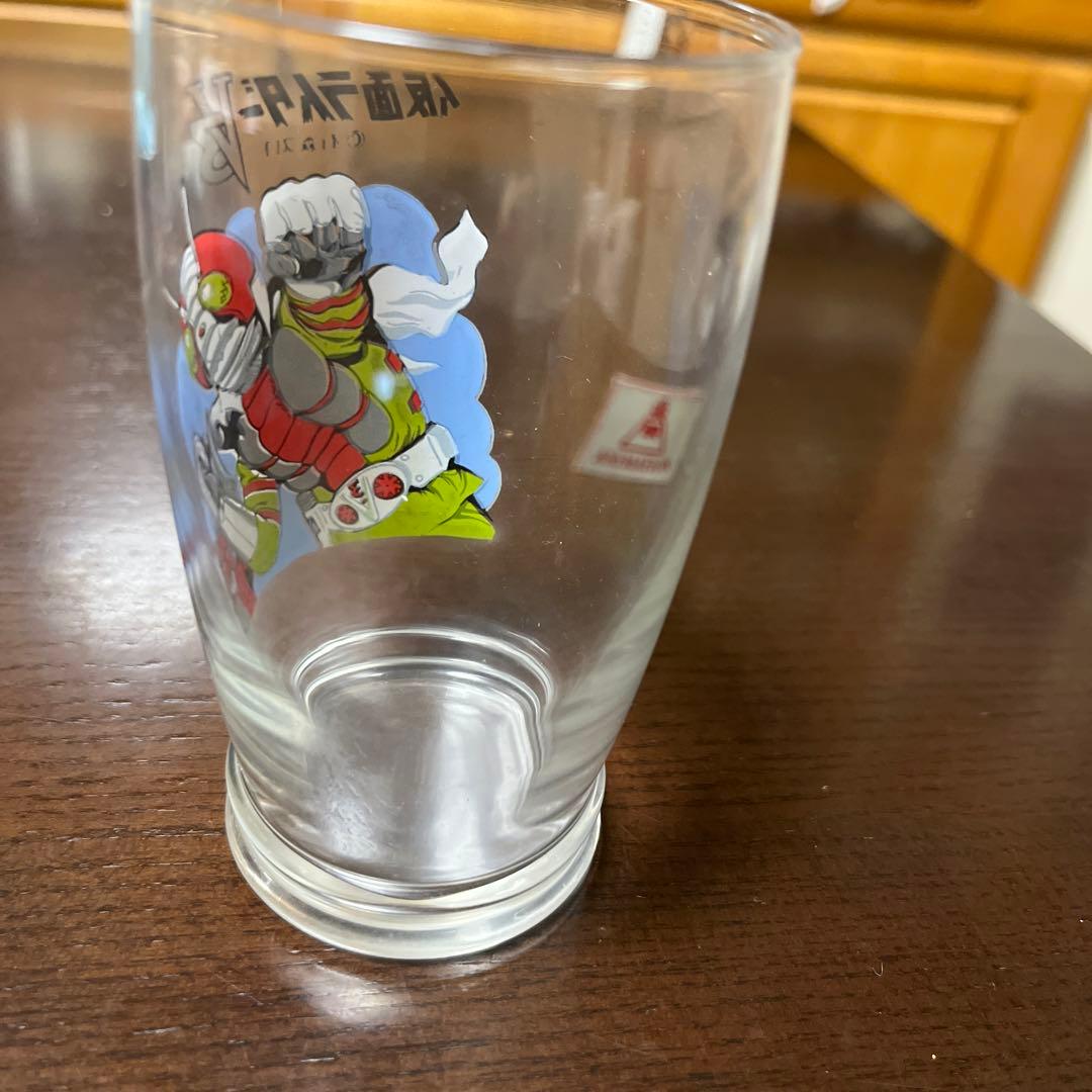 昭和レトロ　未使用品　仮面ライダーV3  グラス　当時物　レア　昔の物　懐かしい