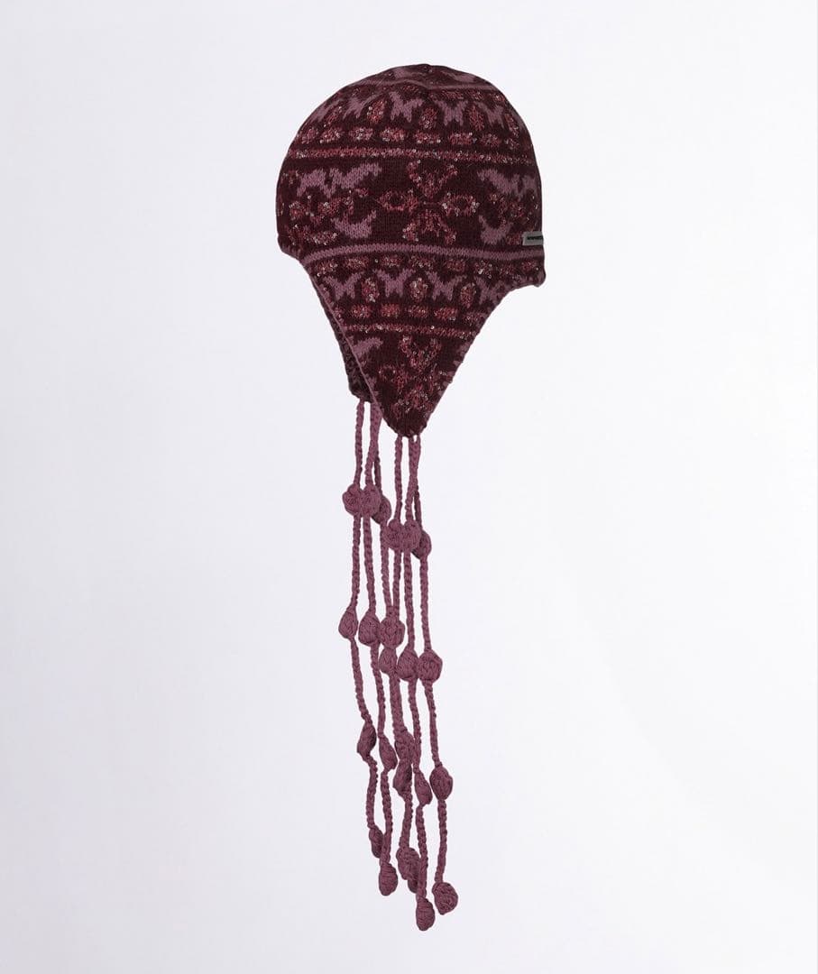 完売 SCULPTOR Sequin Nordic Earflap Beanie