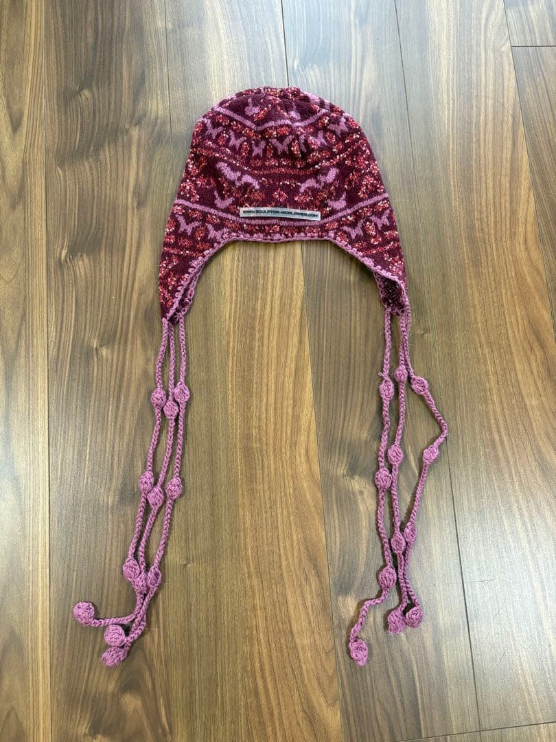 完売 SCULPTOR Sequin Nordic Earflap Beanie