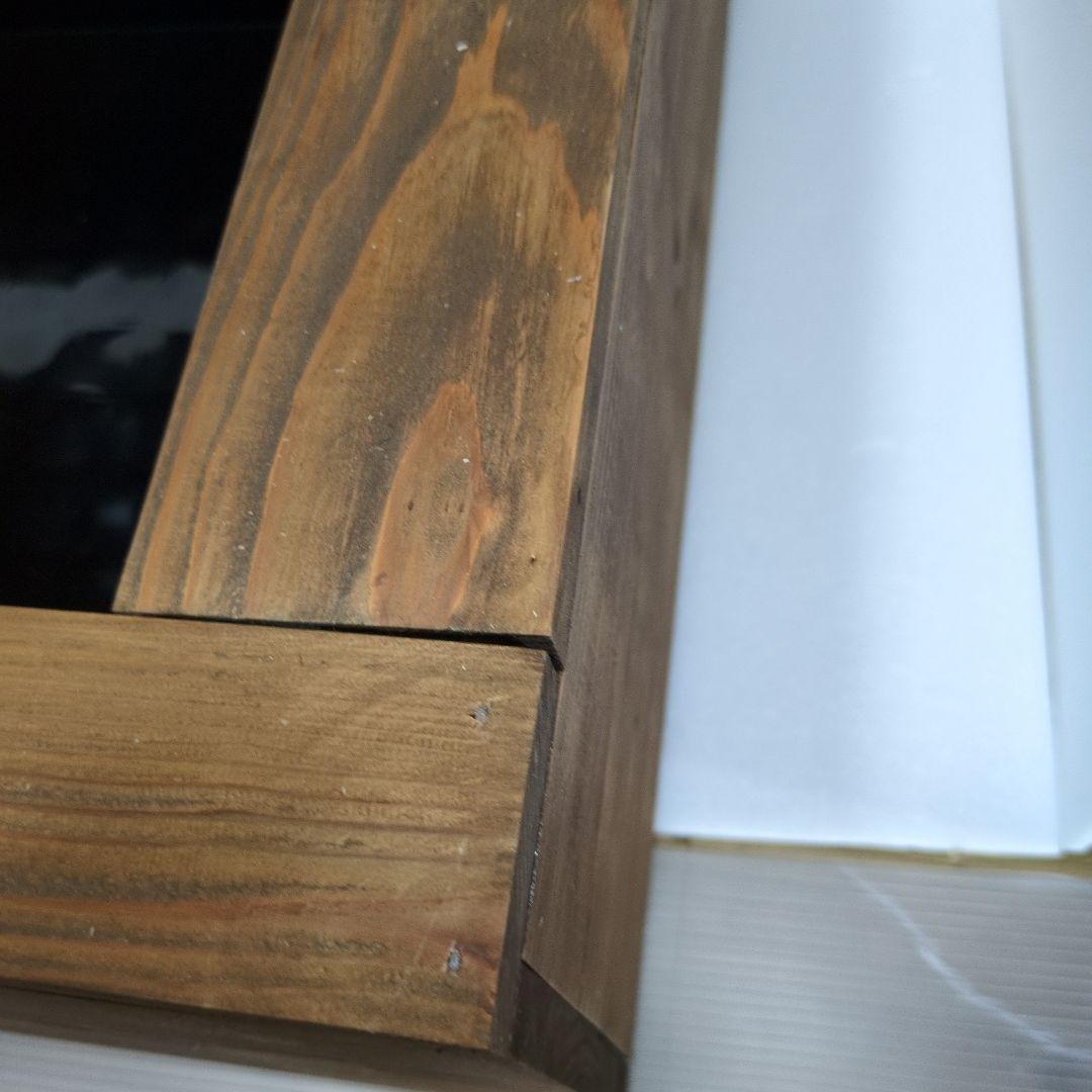 NV22 杉板カバーセット　オーバーフロー加工　木枠　ビオトープ　メダカ