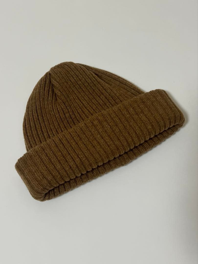 【美品】BURBERRY バーバリー ニット帽 ウール ブラウン