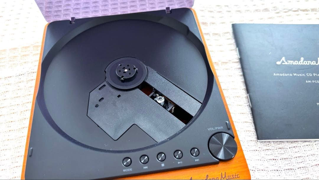 【匿名配送】Amadana Music ポータブルCDプレーヤー