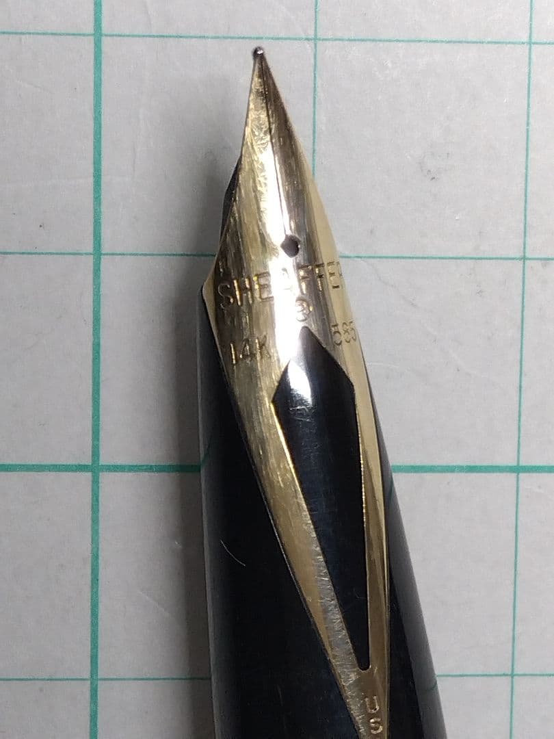 【シェーファー２本】ペン先14K、本体スターリングシルバーの万年筆＋ボールペン