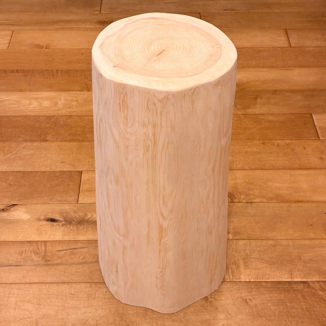 檜 丸太 スツール 椅子　No.1517