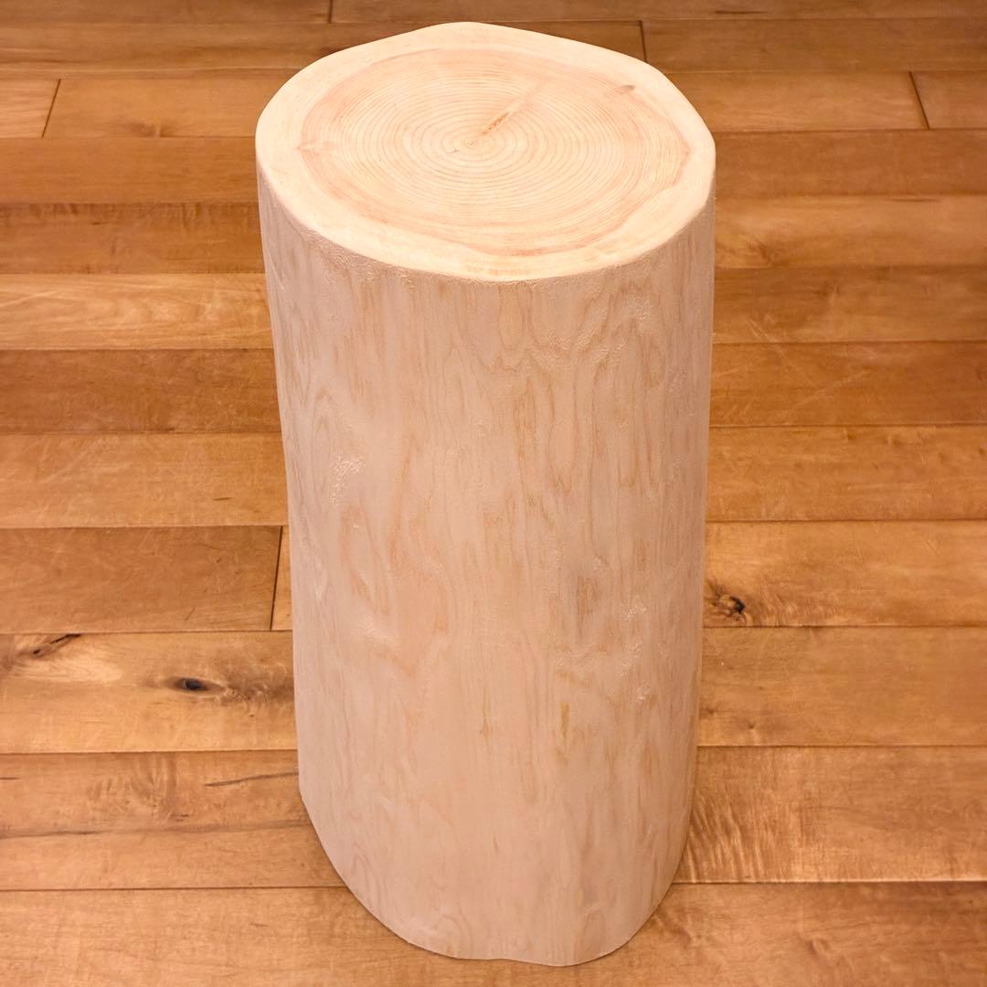 檜 丸太 スツール 椅子　No.1517