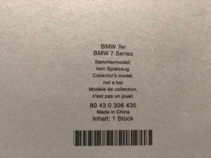 【希少 箱付き極上美品】BMW 7series