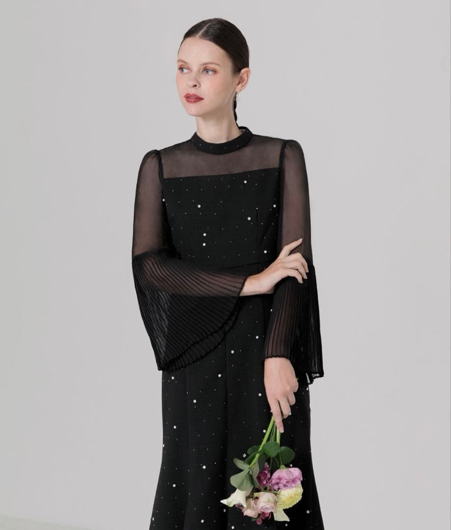 Leja ♡ パールビジュー付ワンピースドレス 結婚式