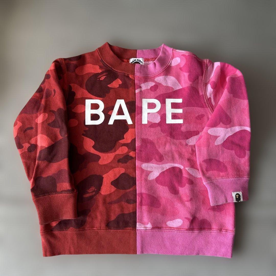 BAPE KIDS 迷彩柄 長袖カットソー 110