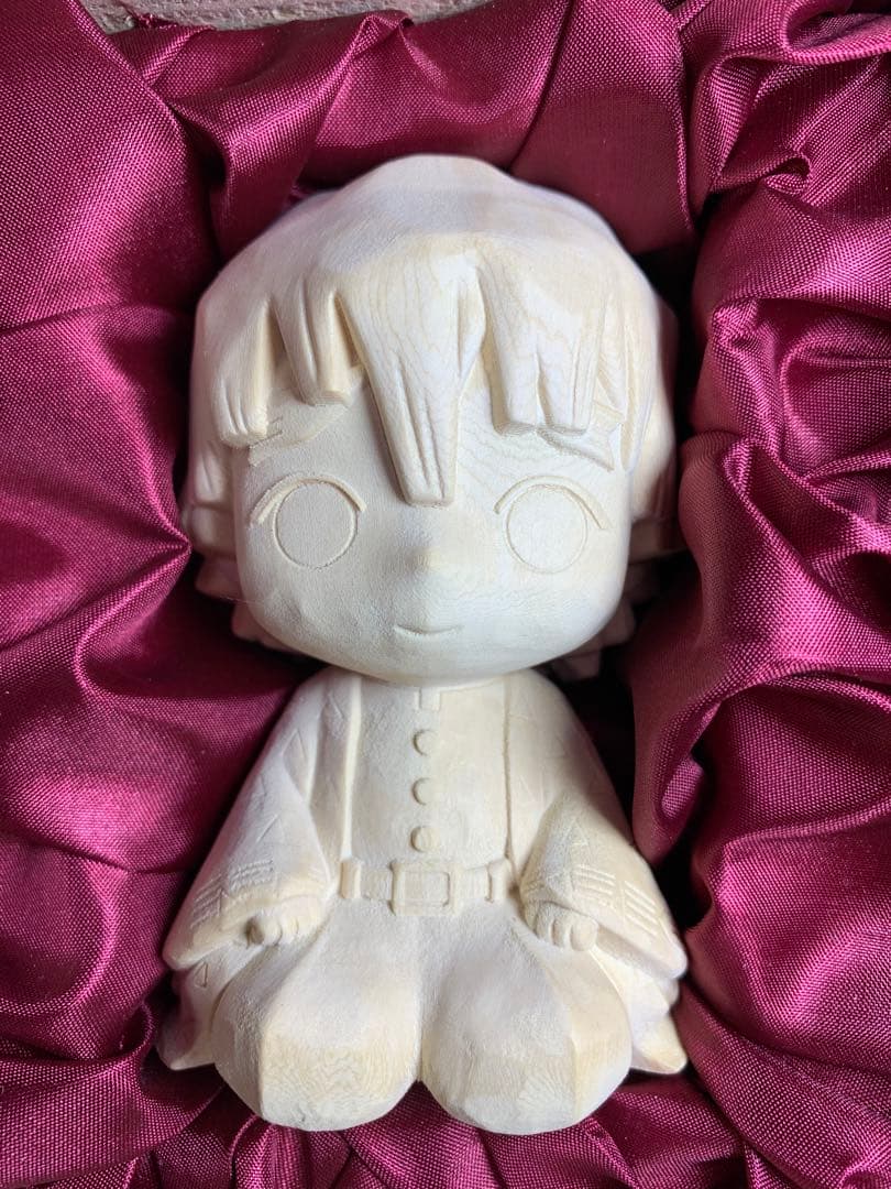 鬼滅の刃　我妻善逸　木彫りの善逸　檜　限定品