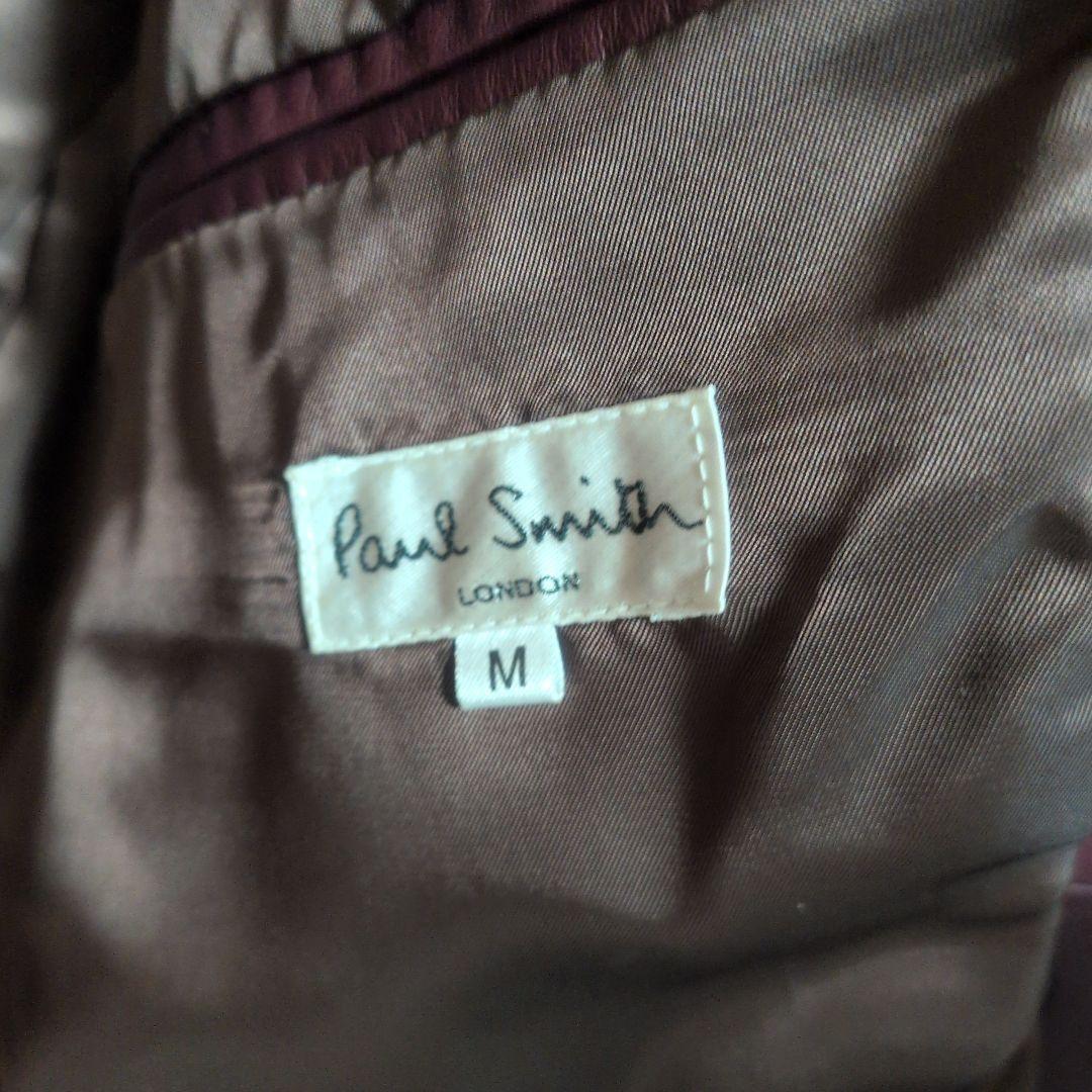 Paul Smith レザーライダースジャケット M　ボルドーレッド