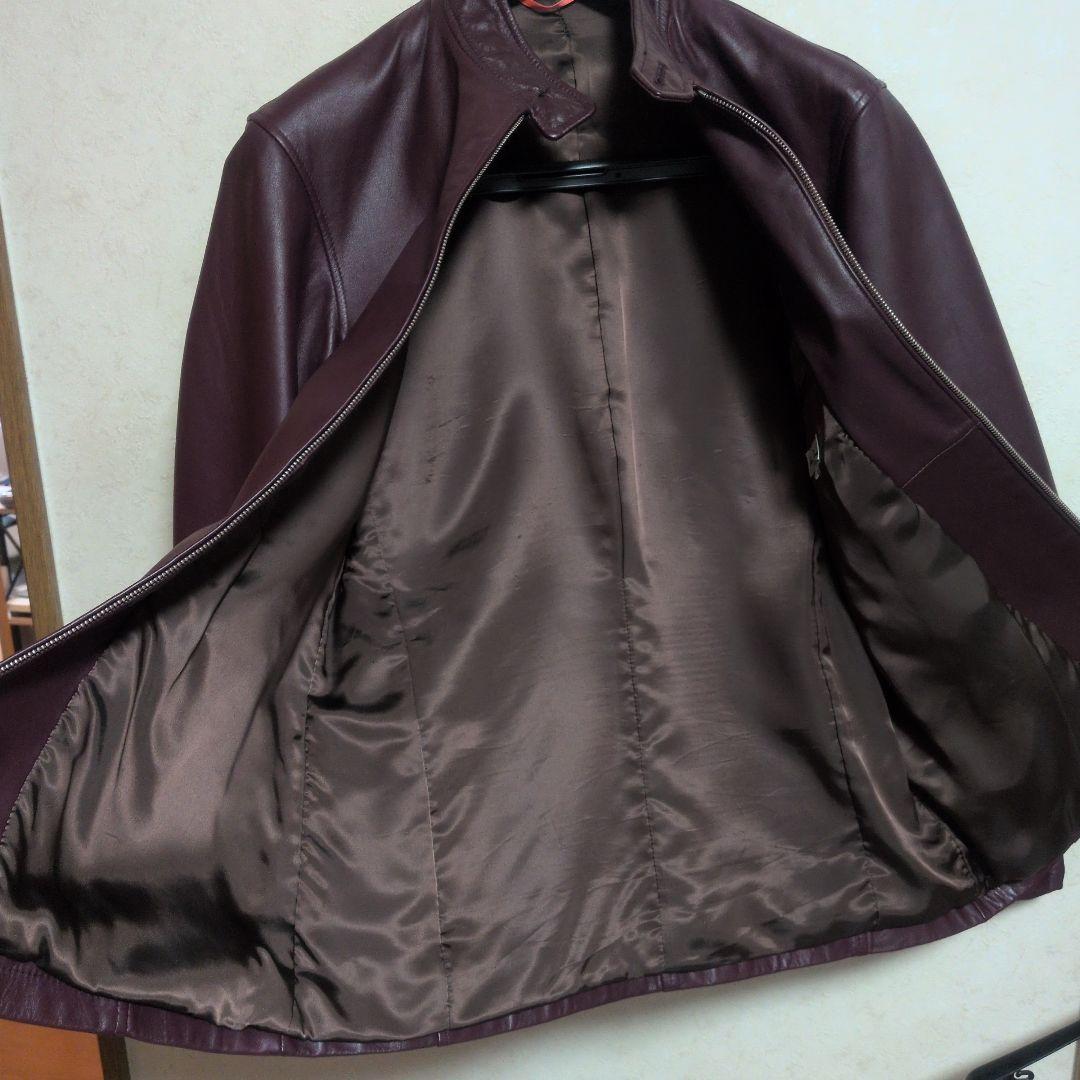 Paul Smith レザーライダースジャケット M　ボルドーレッド
