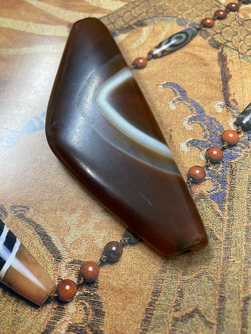 サマーセール値下げ博物館級ジービズチベット天珠弓型