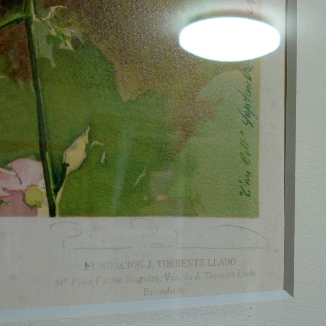 【8000円値下げ】トレンツ・リャド「つりがね草」リトグラフ 版画 58.5cm