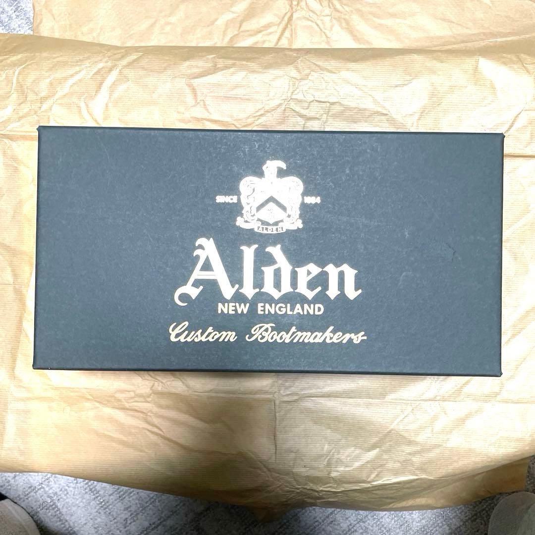【未使用品(新品)】Alden Vチップ ダークブラウン ゴートスウェード