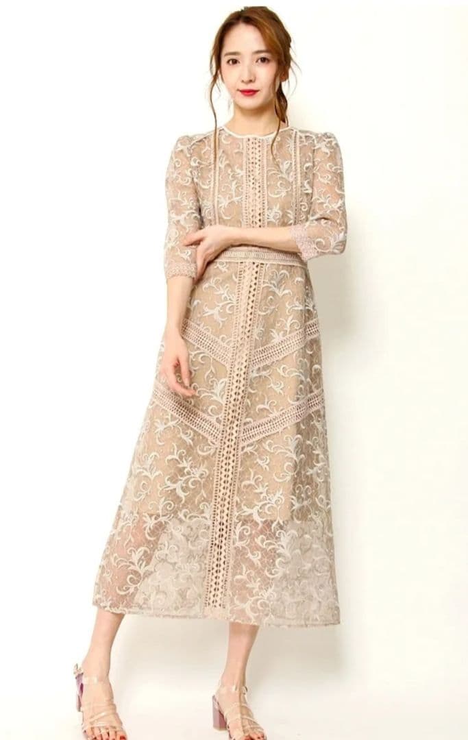 （今週までお値下げ）FRAY I.D オーガンジーレースワンピース