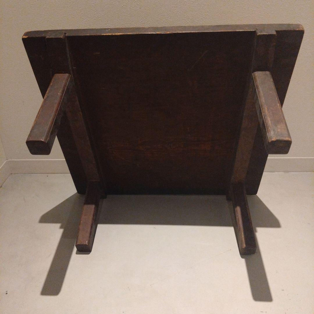 Mt3 木製正方形座卓 ダークブラウン 昭和レトロ ヴィンテージ アンティーク