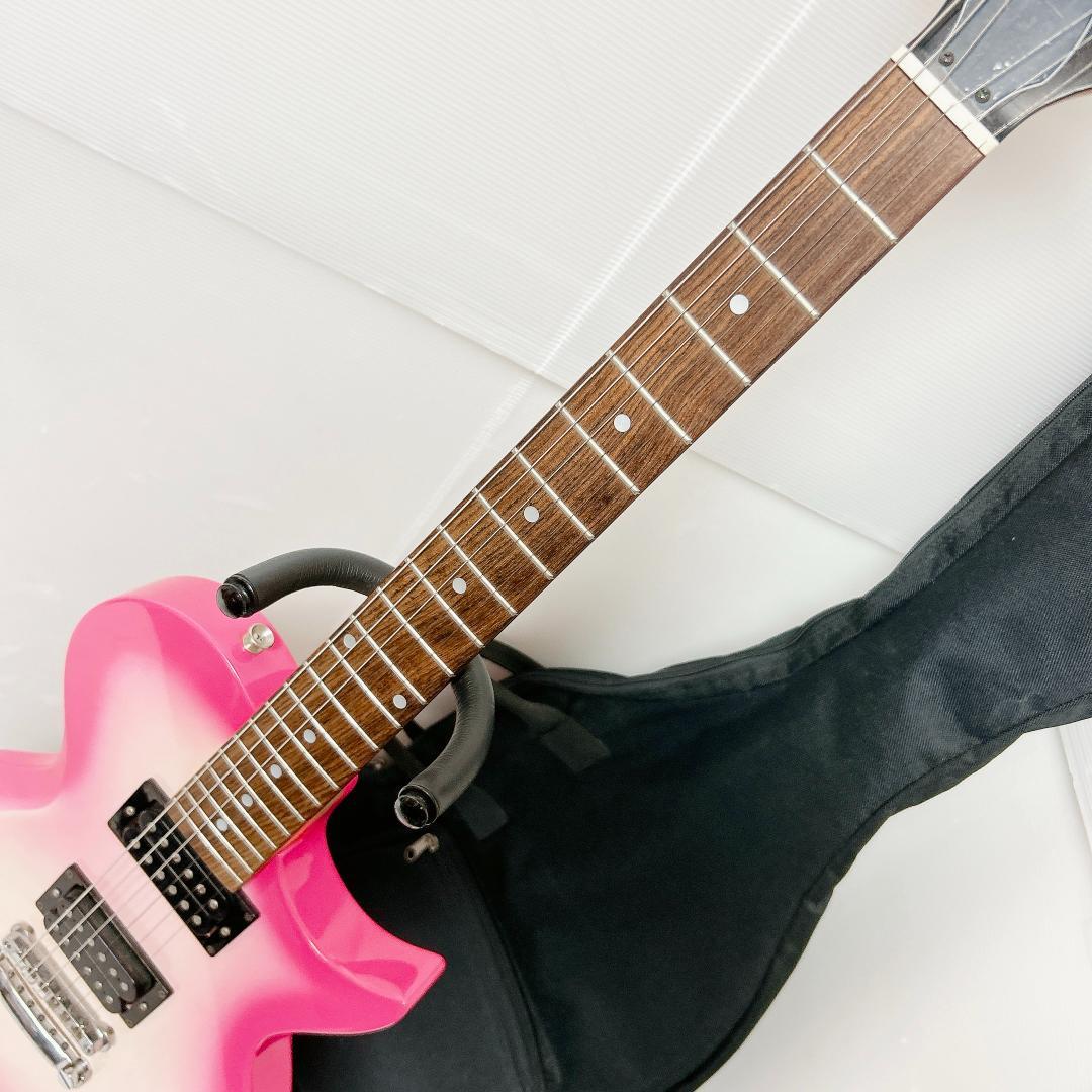 美品 Burny バーニー Lespaul Custom レスポール ピンク